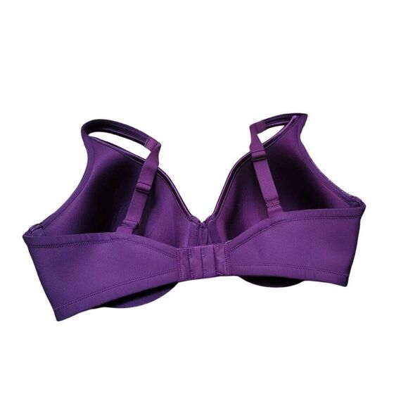 Vanity Fair Bra Style 75336 Womens Size 34DD Purple Underwire Back Closure - Picture 4 of 5